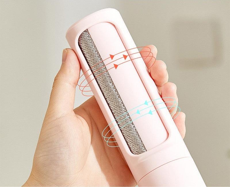 2-1 Reusable Pet Hair Remover Brush Lint Roller Portable Effective Self Cleaning Tool for Cat Dog Fur Hair Dust Removal Brush